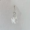 Cartoon Flocking Dog Piggy Pendant Keychain  Key Ring For Women Girls Cute Bag Pendant Kawaii Mobile Phone Chain Gifts