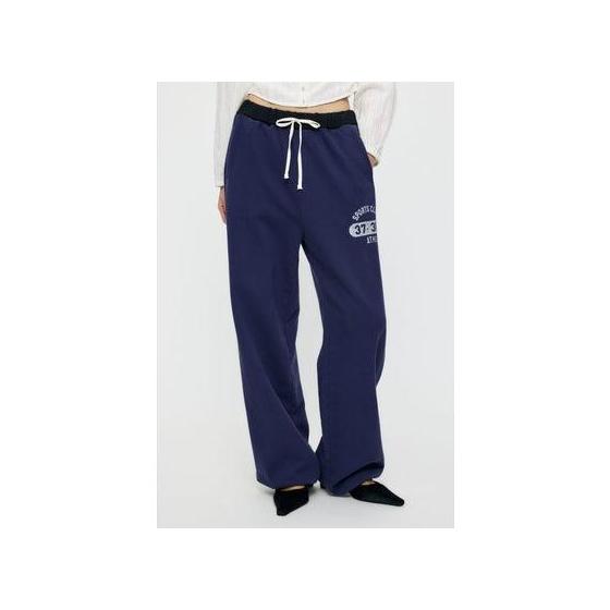 MOUSSY VERSITY LOGO SWEAT Pants (NVY)