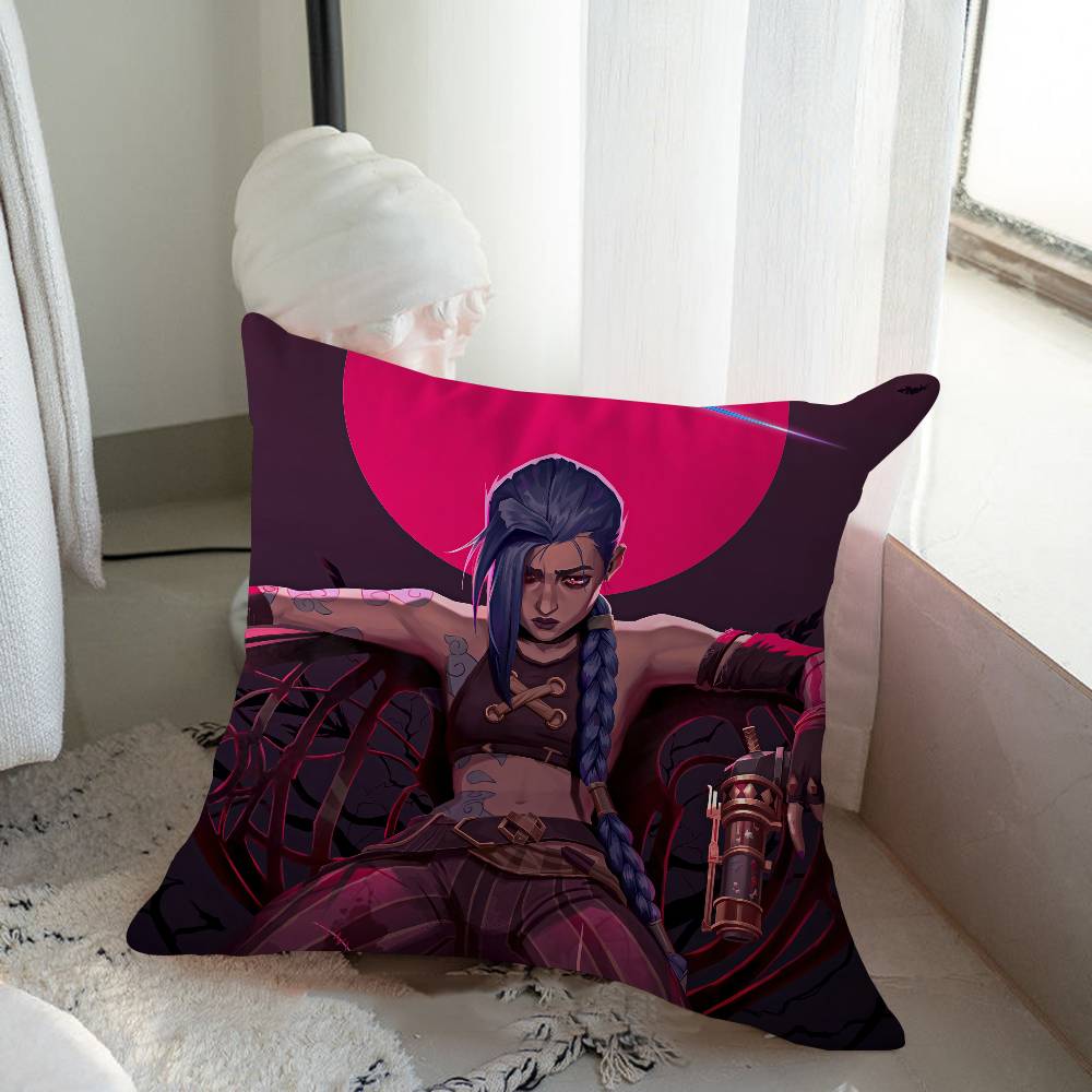 Cartoon Animation J-Jinx Cushion Cover Inches Farmhouse Decor Home Throw Pillow Covers For Couch Decorations
