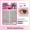 10-Row Autumn Leaf & Sunflower Faux Eyelashes - Flat, Glue-Free