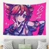 Vocaloid Kasane Teto Wall Tapestry  Playful Peace Sign Pose Retro Anime Aesthetic Trendy Room Decor for UTAU  Vocaloid Fans