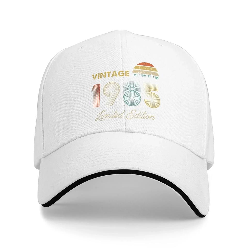 Unisex Vintage 1985 Made In 1985 Outdoor Hat Summer Adjustable Cap Casual Baseball Cap Fashion Sunscreen Sunshade