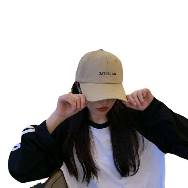 Unisex Adjustable Baseball Cap With Breathable Fabric And Trendy Embroidery Letter