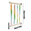 Chew-Proof Sugar Glider Climbing Toys Wobble-Free Colorful Chains Mice Rope Swing Stand Interactive Wear Resistant