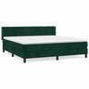 Maison Exclusive - Sommier à lattes de lit et matelas Vert foncé 180x200cm Velours