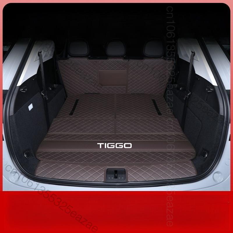 For Chery Tiggo 9 CSH PHEV 2025 2026 CAR Trunk Mat Car Leather Waterproof Floor Mat Car Styling Accessories Fully Sur