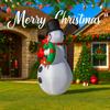 5.9FT Giant Inflatable Toy Snowman Wreath Xmas Yard Lawn Party Decoration with LED Lights Christmas Home Supplies Ornament Gift