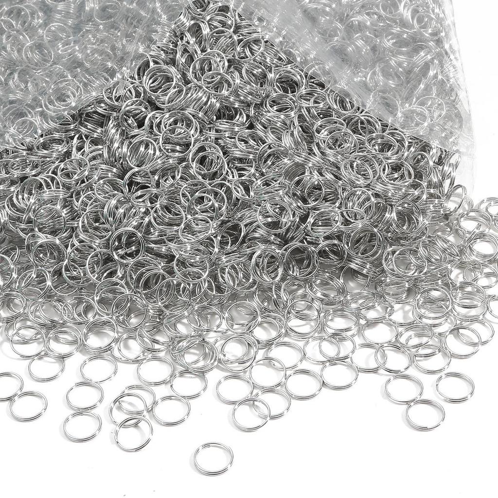200-500Pcs Iron Double Ring Jump Ring For DIY Necklace Bracelet Jewelry Making Craft Accessories