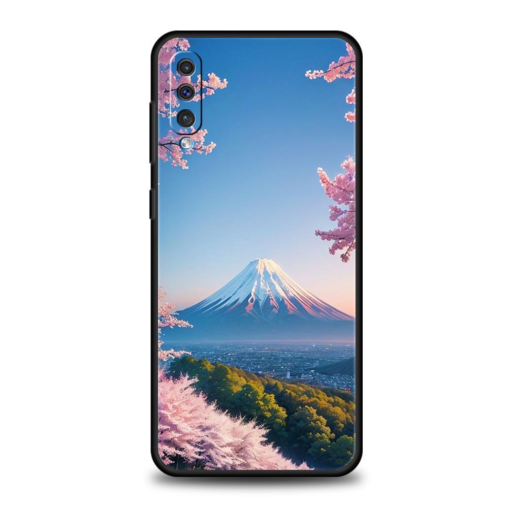 Phone Case Japanese Anime Landscape Art For Samsung A24 A12 A14 A16 A32 A50 A70 A20E A20S A22 A34 A54 A42 A52 5G A04s A06 Cover