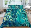 3D Color Halo Printing Bedding Single Double Bed Full Size Quicksand Pattern Pillowcase and Quilt Cover Washable and Comfortable Home Decoration