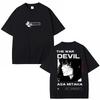 2026 Summer Hot Sale Japan Anime Chainsaw Man The War Devil T-shirt Men Women Vintage Top Hip Hop Streetwear Oversized T-shirt