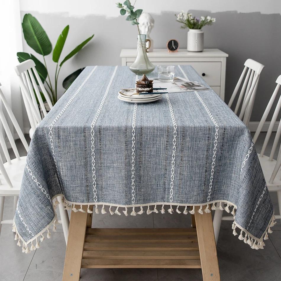 Rectangle Dust-Proof Table Cover,Hollow-Carved Jacquard Weave Tablecloth,For Home Kitchen Dinner Home Party Tabletop Decoration
