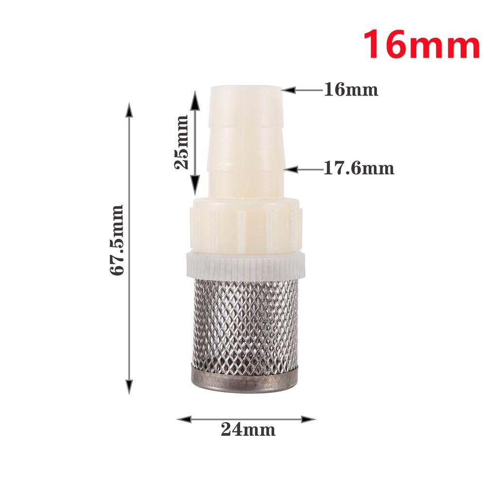 1/2" Thread Stainless Steel Mesh Hose Micro-filter Kit 4mm-20mm Garden Irrigation Car Wash Aquarium Fish Tank Water Filters 5Pcs