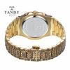 Taendi Engraving Line Men'S Metal Wristwatch T-6295