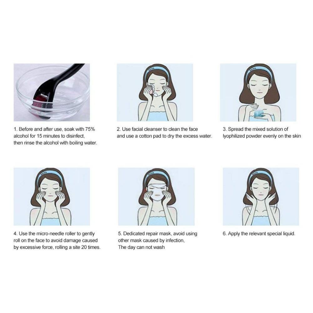 540 Derma Roller Microniddle Roller For Face Microneedling Needles Length Titanium Dermoroller Mesoroller For Hair