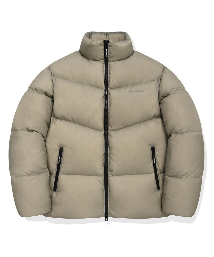 Wacky Willy Nylon Down Jumper Beige