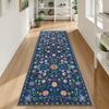 Corridor Runway Carpet Long Runner Rug Flowers Plant Leaf Carpets Soft Machine Washable Floor Mat Hallway Home Decoration Rugs
