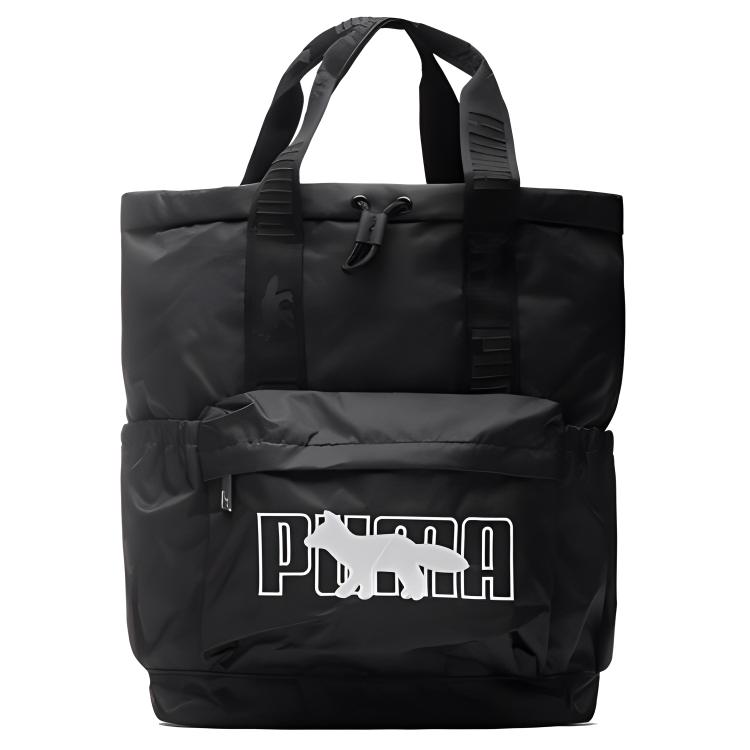 PUMA Drawstring Closure Fabric Backpack Regular Men s Black 078521-01