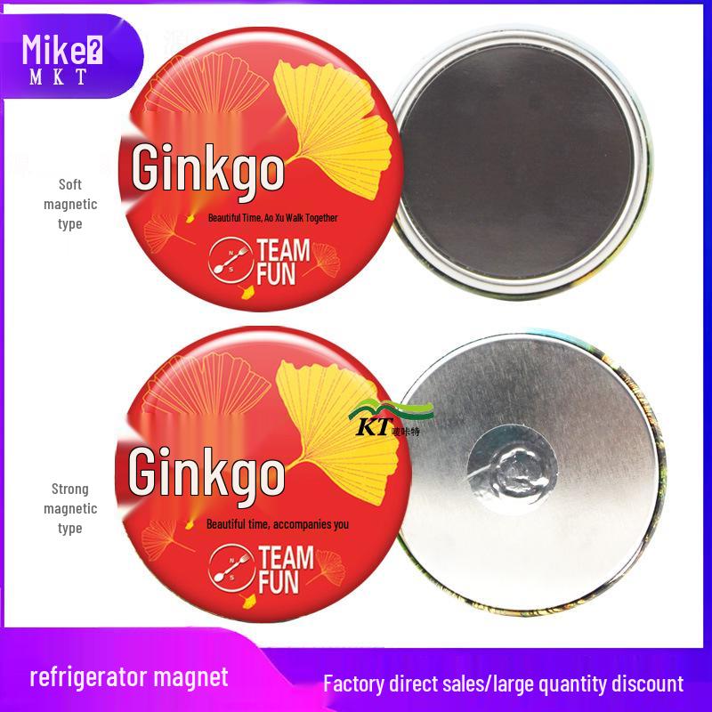 Creative DIY Refrigerator Magnet Tinplate Badge 25mm Strong Magnet Version