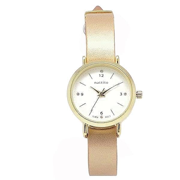 [Fieldwork] Fieldwork Watch Analog Tenfi Diameter 28.5mm Reversible Leather Strap Brown Gold ST224-4 Women's