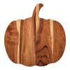 Halloween Wooden Serving Platter Pumpkin Shaped Wood Kitchen Cutting Board With Handle for Chopping Meat, Vegetables