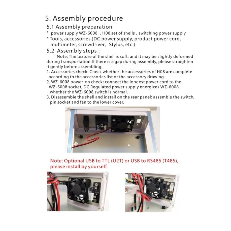 1 Set H08 Housing Shell Loose Part for WZ6008 Adjust Power Supply (Loose Part Not Include Power Supply Self-Assembly)