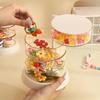 Rotating Hair Accessories Storage Box for Kids - Organizes Hairpins, Clips, and Rubber Bands