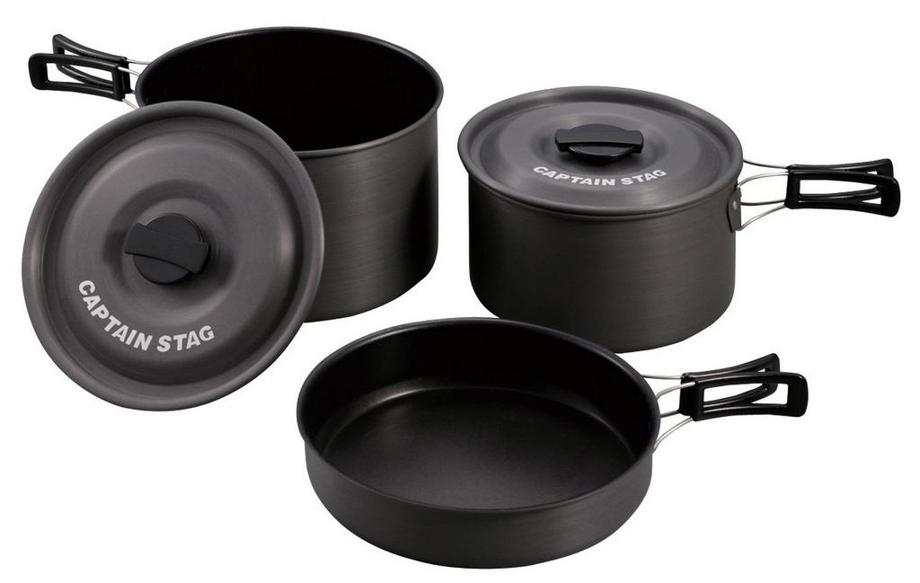 Captain Stag Camp BBQ Frying Pan Aluminum Cooker