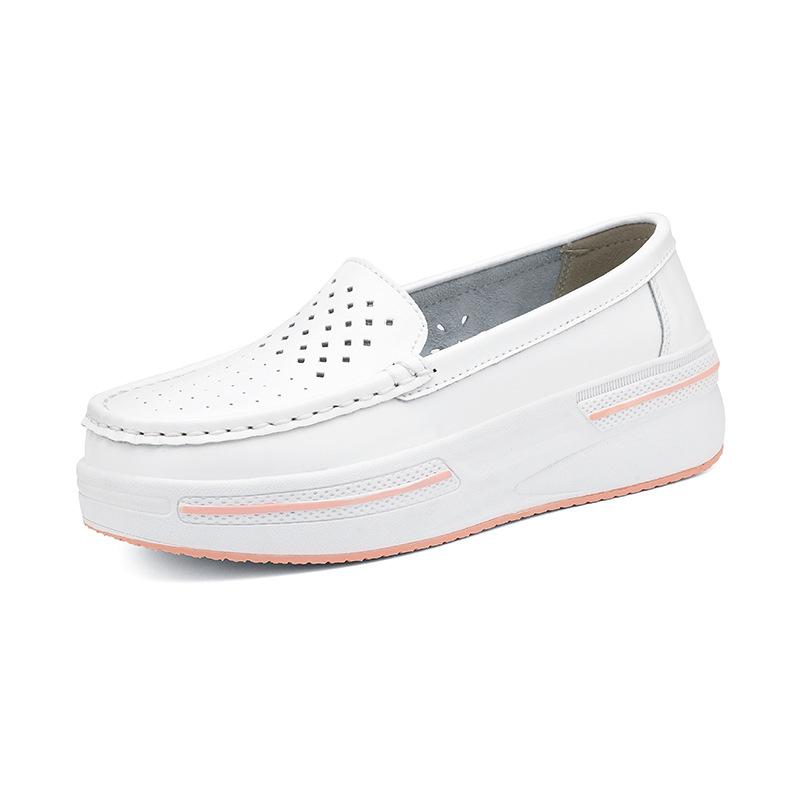 New Nurse Shoes Women's Casual Soft Sole Heightened Breathable Deodorant Not Tired Feet Non-slip Medical White Shoes Women