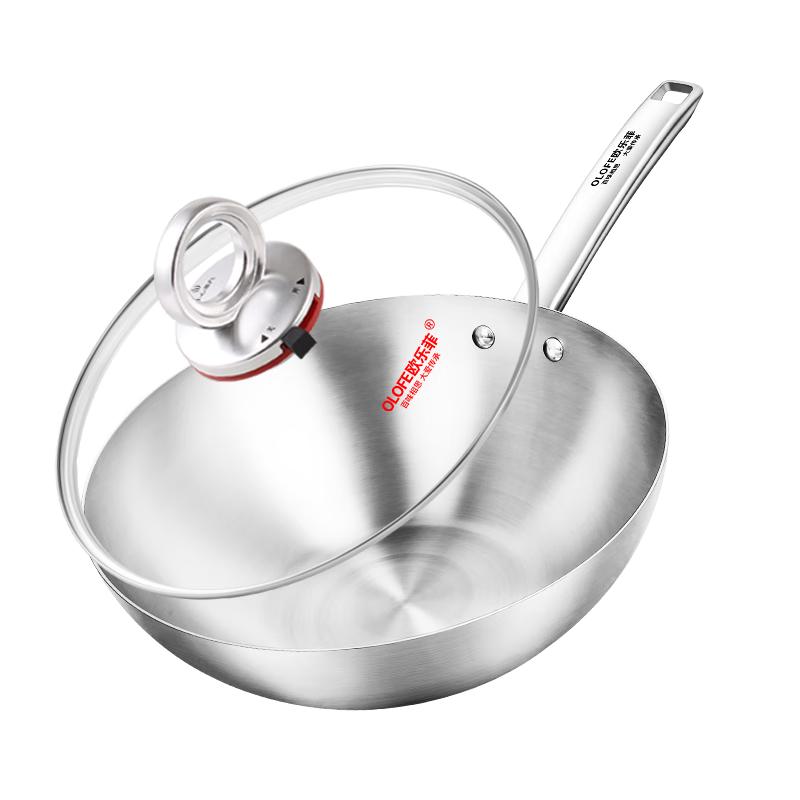 OLOFE Pure Titanium Zero-Coating Wok