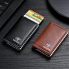1Pcs Car Logo Active Leather Pop Up Wallet Credit Card Storage For Toyota Yaris Hilux Corolla Prius Avensis Emblem Auris Rav4