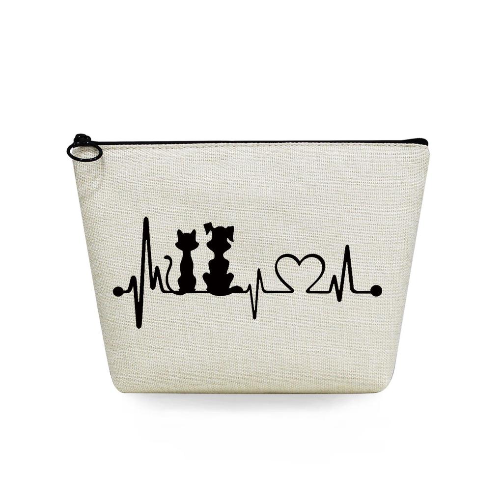 Women Cat Print Cosmetic Bag Toiletries Organize Travel Storage Case 6744