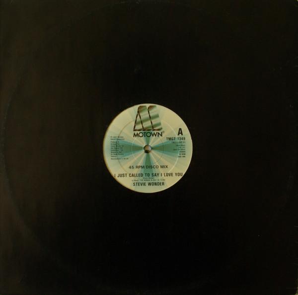 

12inch Record STEVIE WONDER I Just Called To Say I Love You TMGT1349 Motown 1984 UK SoulFunk Used