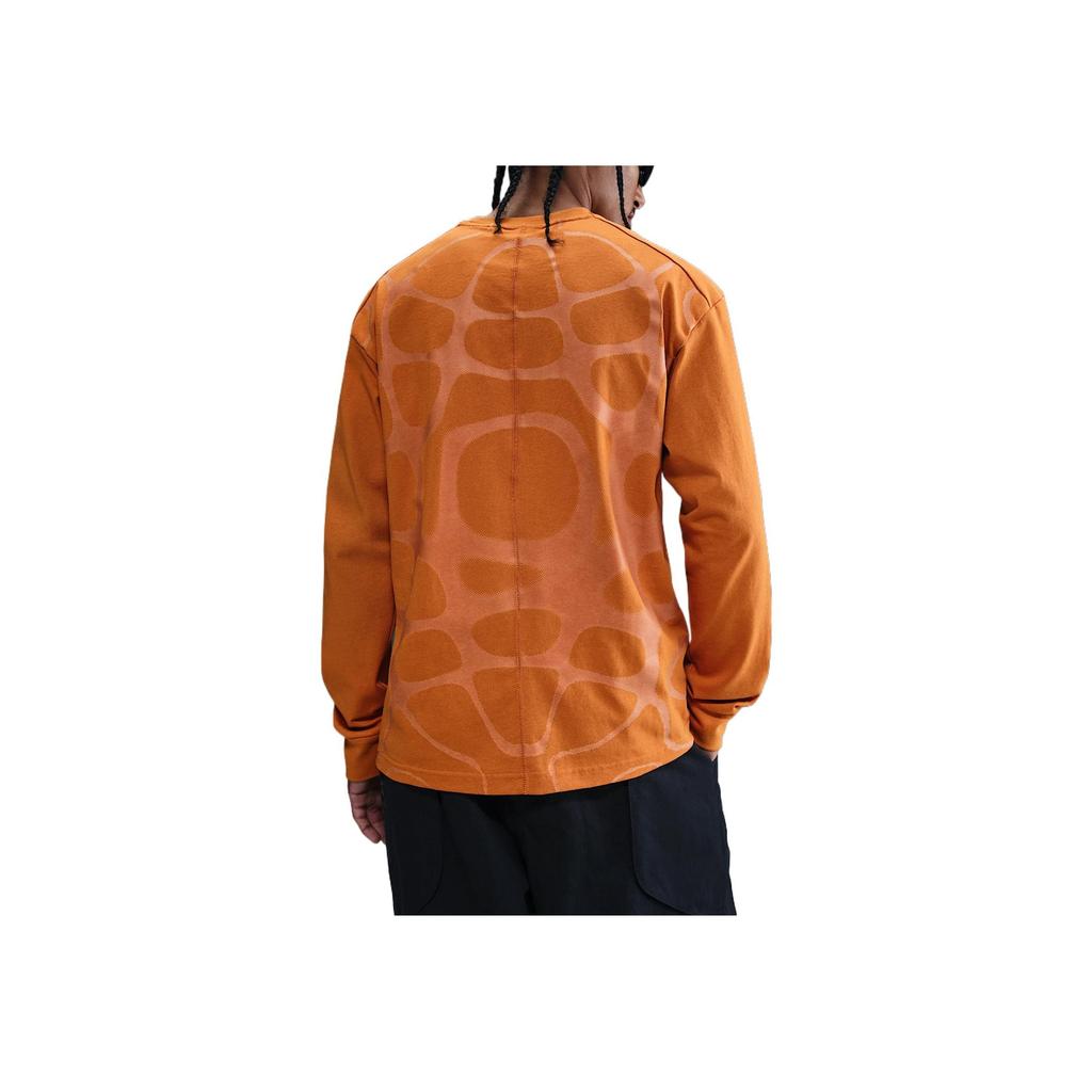 Nike ISPA SS25 Camiseta Cómoda Moderna Suave Respetuosa con la Piel de Manga Larga Unisex Tops Naranja HJ9087-813