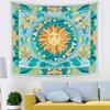 Custom Bohemian Tapestry Wall Hanging, Hippie Sun & Moon Design, Fluorescent Skull Print, Dorm Room Decor, Free Design & Samples