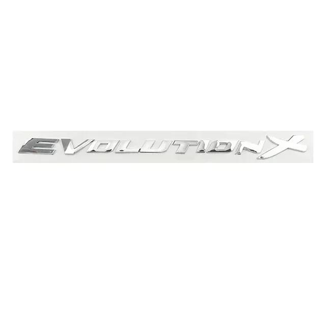

3D ABS Letters Evolution X Rear Boot Trunk Emblem Badge Decals Sticker For Mitsubishi EVO Lancer EvolutionX Car Accessories
