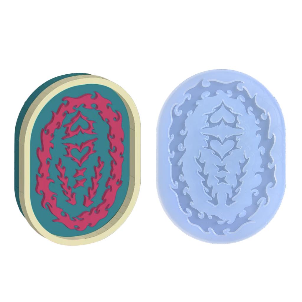 Butterfly Loves Flame Quicksand Silicone Mold Epoxy Resin Mold Pendant Photo Frame Edge Decoration Diy Craft Making