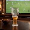 Szklanka do piwa Piłkarska, Pojemność 300ml/450ml, Przezroczysty kufel do piwa rzemieślniczego do domowego baru, Kubek Piłkarski dla Fanów Sportu