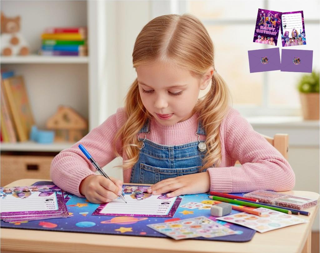 KPop Dämonenjäger Party Einladungskarte Anime Kinder Geburtstag Grußkarte Einseitige Einladungskarte Partydekoration