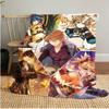 Genshin Heroes  Blanket Soft And Portable All Season Home Bed Sofa Blanket Office Travel Nap Break Warm Blanket