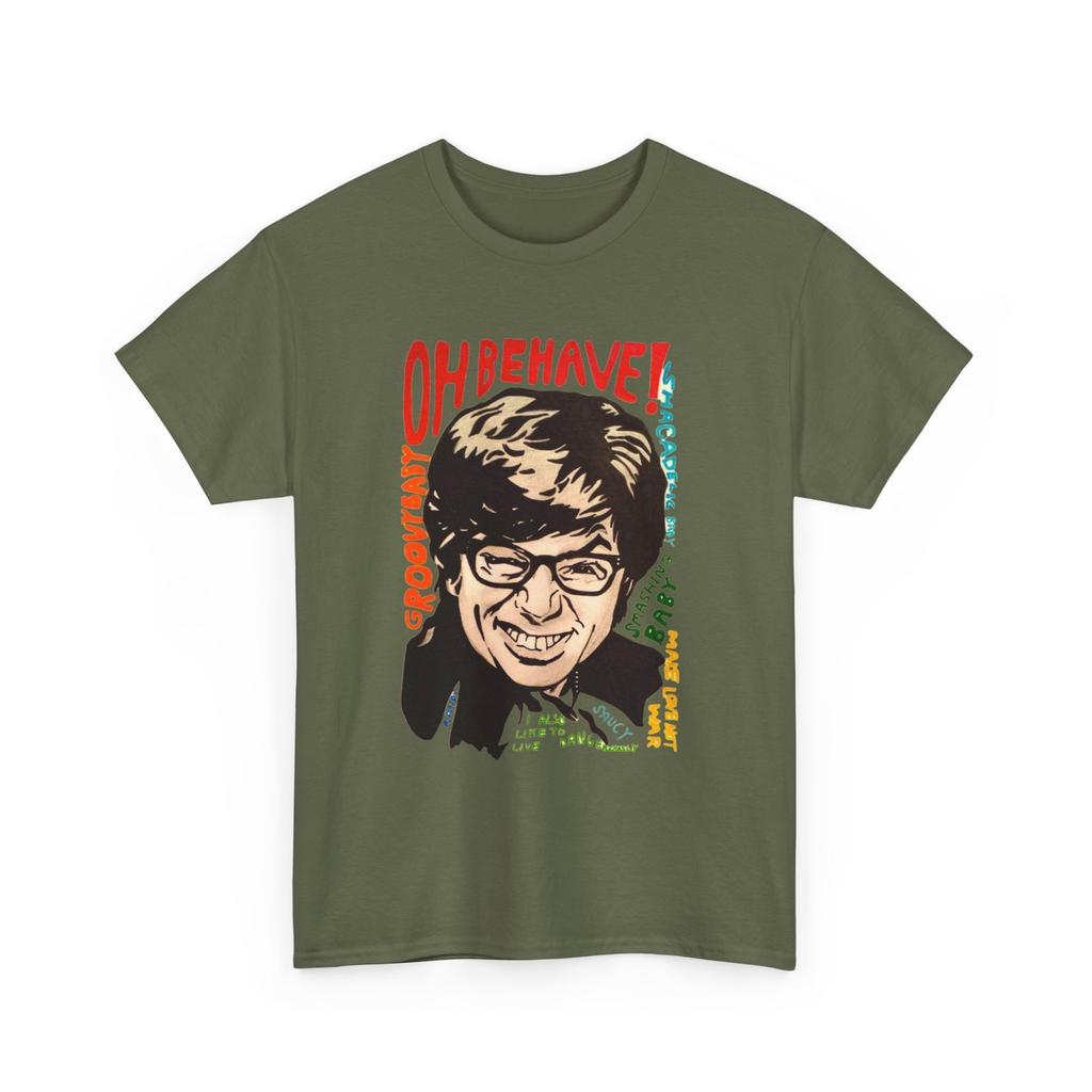 Retro Austin Powers Unisex Heavy Cotton Tee Funny Graphic Shirt Vintage Style