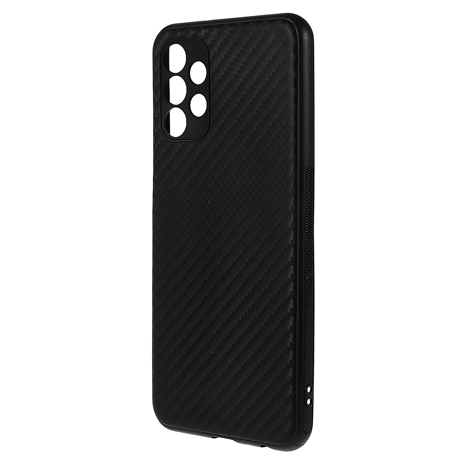 

For Samsung Galaxy A13 4G Carbon Fiber Texture TPU Cover Anti-slip Edge Phone Case A