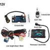 Diesel Air Heater LCD Monitor Switch Control Board Set with Remote Control, 12V/24V Compatible 30-40°C Temperature Range for 2kw/5kw/8kw Car Truck