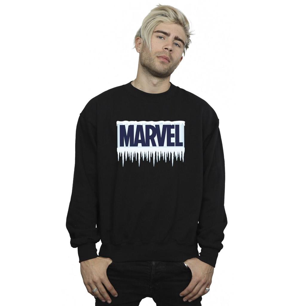 Marvel Mens Icicle Logo Sweatshirt