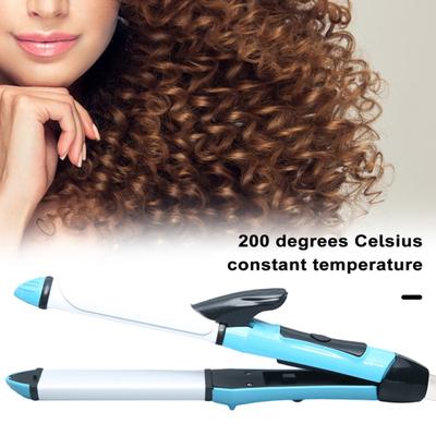Chapinha alisadora de cabelo com placa revestida de cerâmica aquecimento rápido 2 em 1 multifuncional modelador de cabelo sem frizz modelador de cabelo profissional