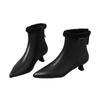 Fashion Woman Chelsea Ankle Boots Designer Snow Boots Winter Cotton Shoes 2025 Trend Pointed Toe Low Heels Fashion Botas Pumps Mujer