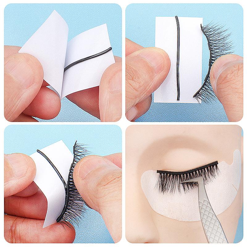 Self Adhesive Eyelashes Strips Tape Waterproof Lash Glue Strip For Lash Clusters For Self-Adhesive Eyelashes Pad Replacement