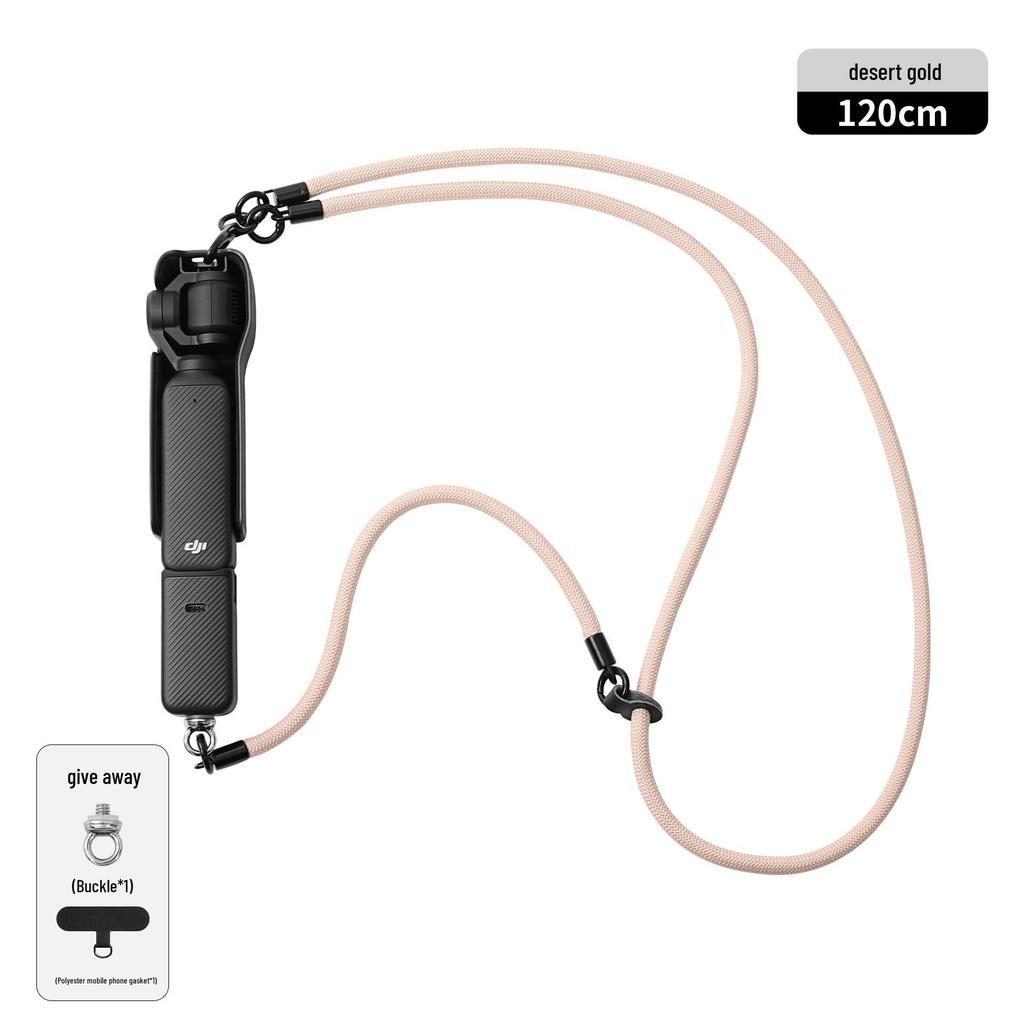 DJI Pocket 3: Vielseitiges Anti-Verlust-Lanyard mit abnehmbarer Handgelenk- und Umhängekordel