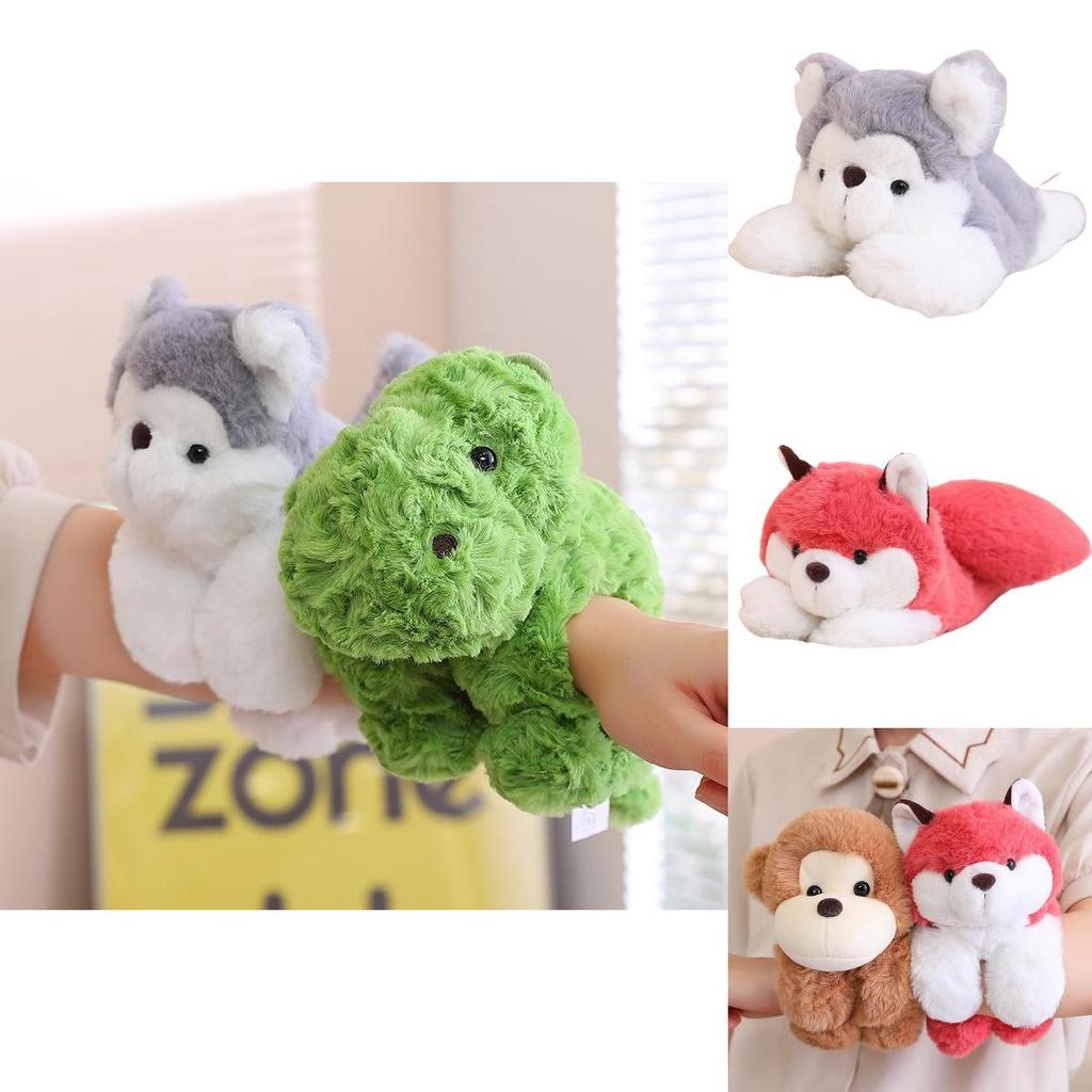 Schattige Panda Aap Klaparmband Pluche Speelgoed Polsband Dier Decoratieve Accessoires Voor Kinderen 75 Tekens