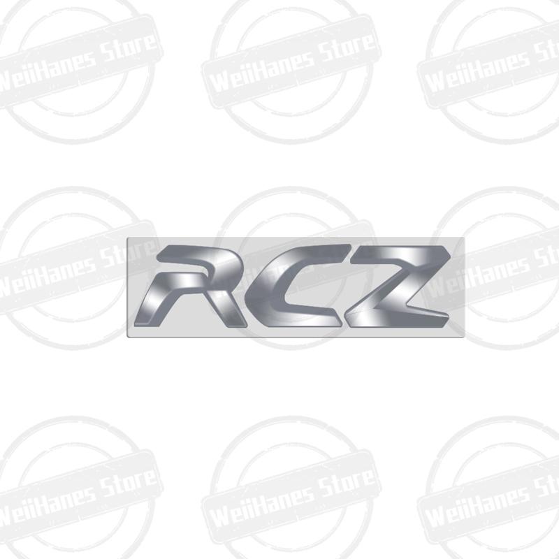 HRUC6 Metal 3D For Peugeot RCZ Badge French Tricolor Letter Logo Car Rear Trunk Body Sticker GT LINE Performance Emblem  Accessories